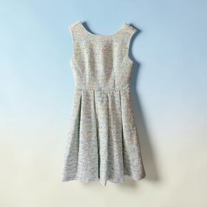 Anthropologie Paper Crown Textured Tweed A-Line Dress XS
